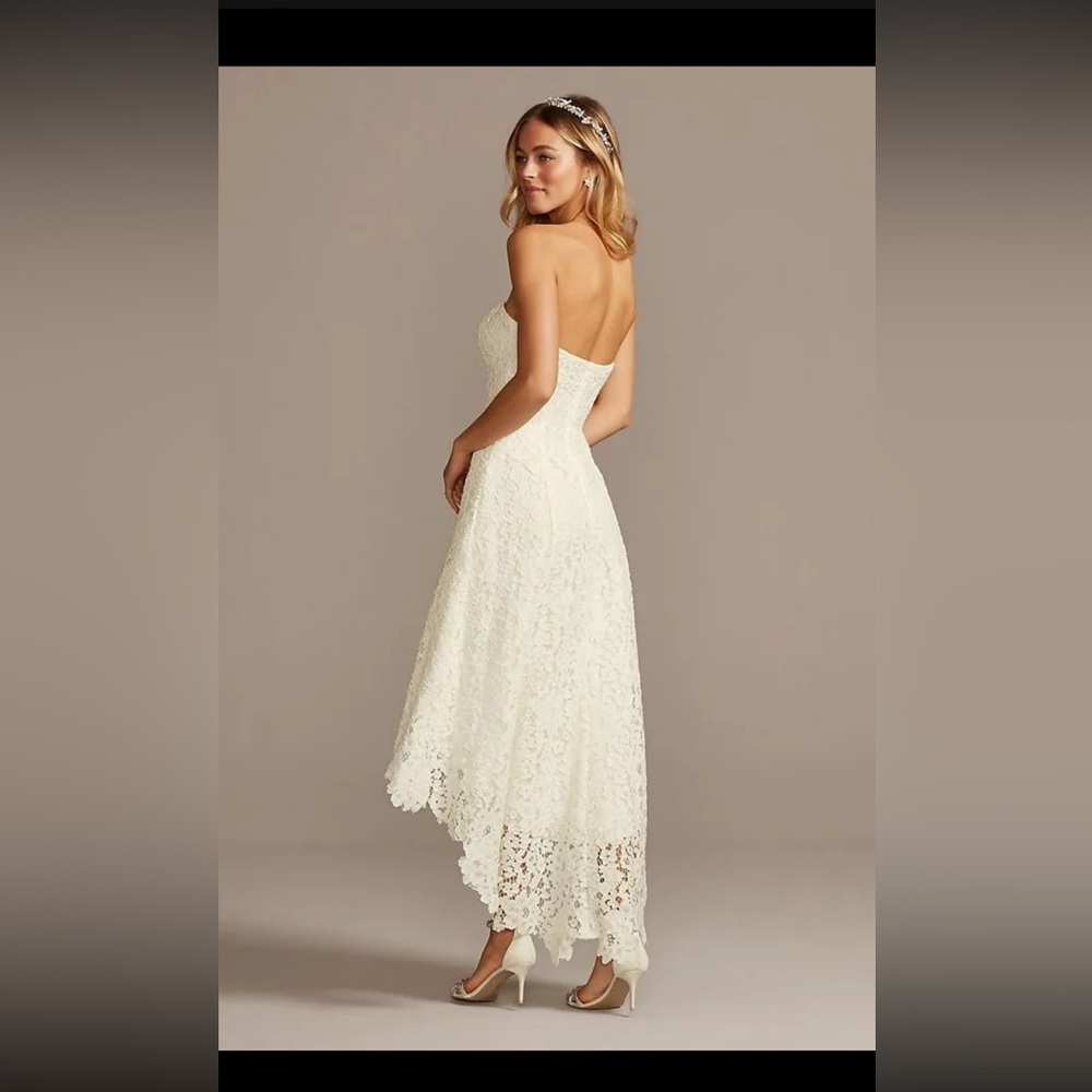 Stunning, corded lace high low dress!